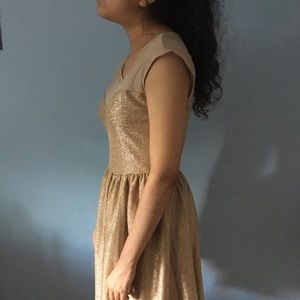 ONE CLOTHING Gold Dress